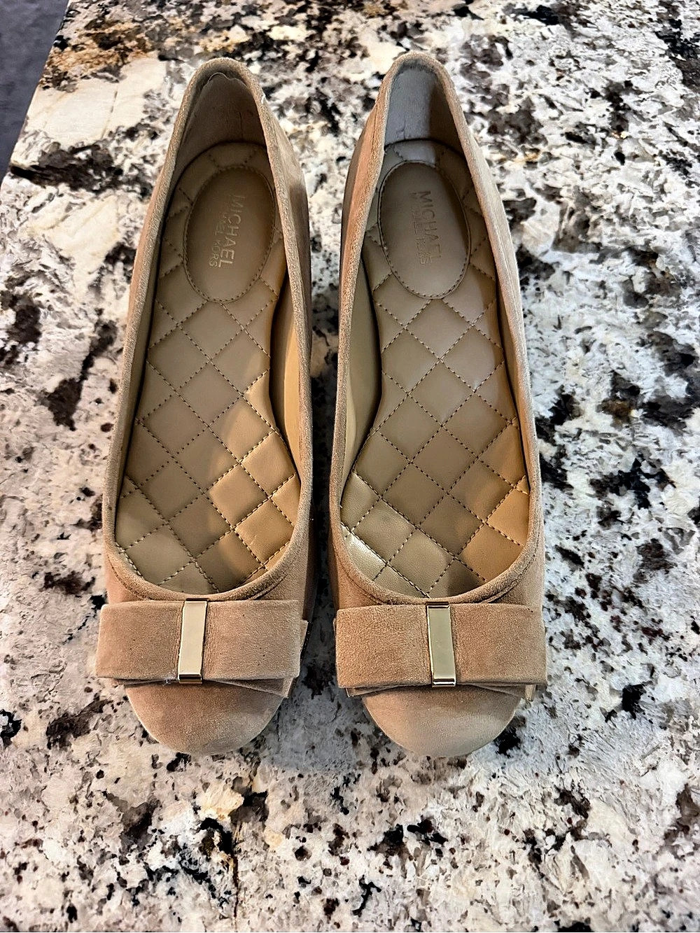 MICHAEL Michael Kors Kiera Flex Suede Mid Pump Brown